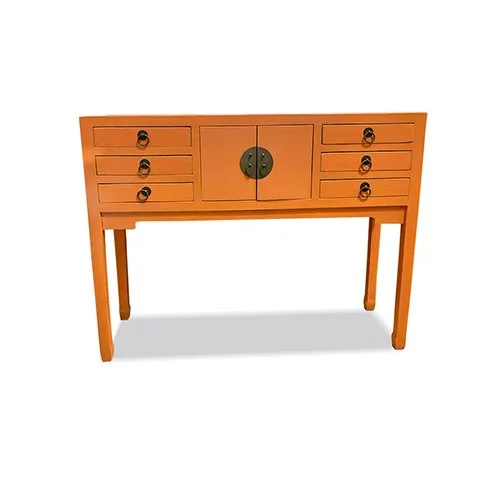 6 Drawers Beijing Console Table — Asian Barn